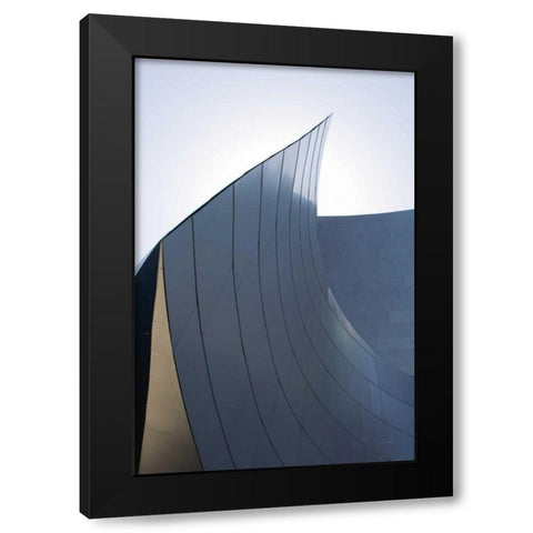 Skyscraper II Black Modern Wood Framed Art Print with Double Matting by Aledanda