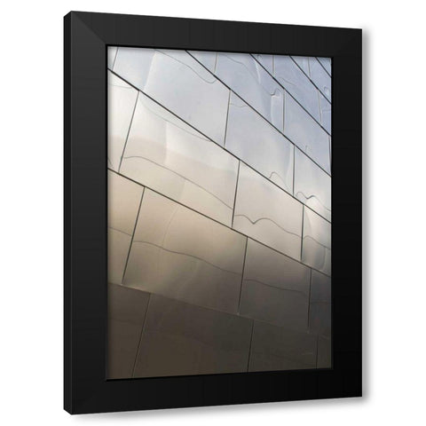 Skyscraper IV Black Modern Wood Framed Art Print by Aledanda