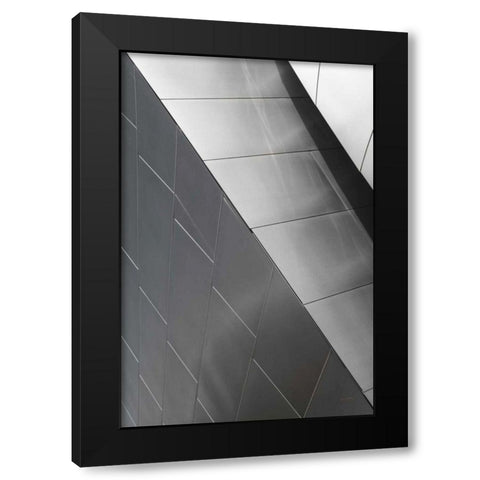 Skyscraper VI Black Modern Wood Framed Art Print by Aledanda