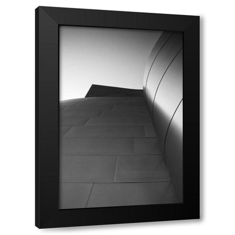 Skyscraper VIII Black Modern Wood Framed Art Print by Aledanda