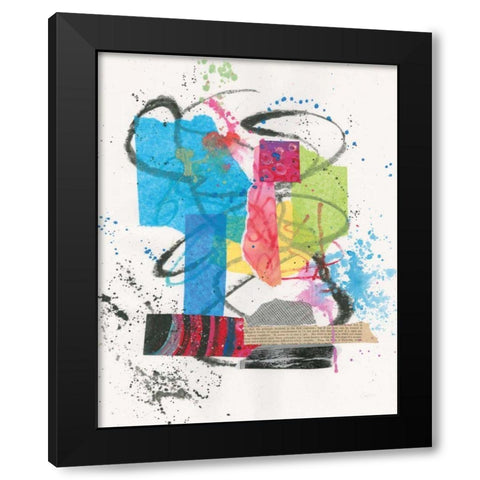 Experimental II Black Modern Wood Framed Art Print with Double Matting by Prahl, Courtney