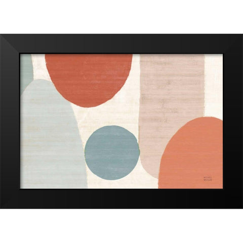 Spring Costa Del Sol I Muted Crop Black Modern Wood Framed Art Print by Mullan, Michael