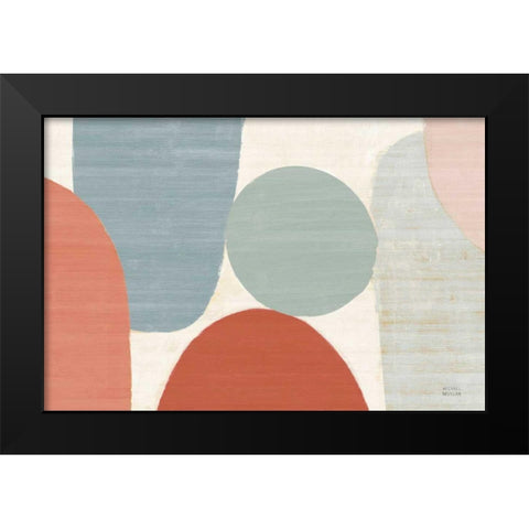 Spring Costa Del Sol II Muted Crop Black Modern Wood Framed Art Print by Mullan, Michael