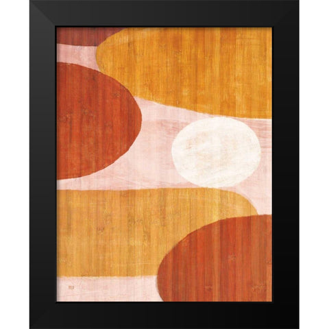 Costa Del Sol I Pink Black Modern Wood Framed Art Print by Mullan, Michael
