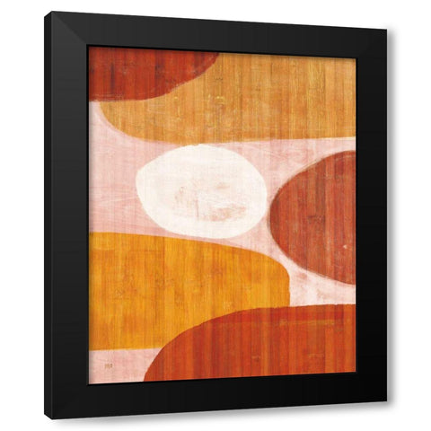Costa Del Sol II Pink Black Modern Wood Framed Art Print with Double Matting by Mullan, Michael