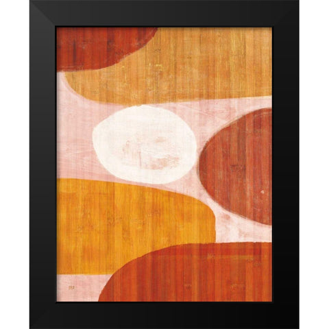 Costa Del Sol II Pink Black Modern Wood Framed Art Print by Mullan, Michael