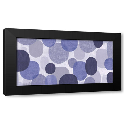 Purple Drips III Black Modern Wood Framed Art Print by Mullan, Michael