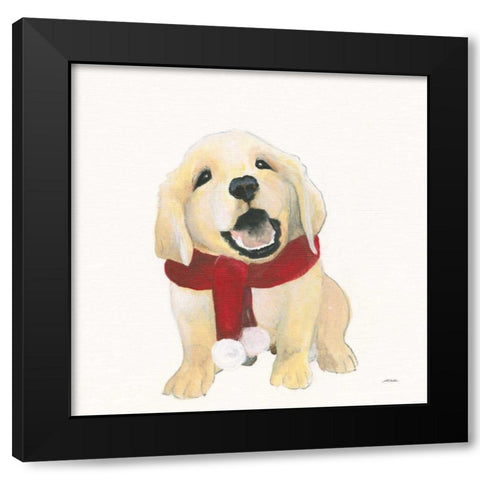 First Christmas Black Modern Wood Framed Art Print by Ducklow, Patsy