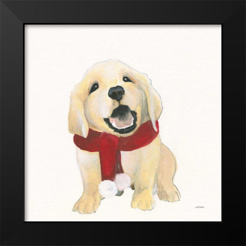 First Christmas Black Modern Wood Framed Art Print by Ducklow, Patsy