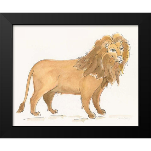 Big Cats II Black Modern Wood Framed Art Print by Thomas, Miranda