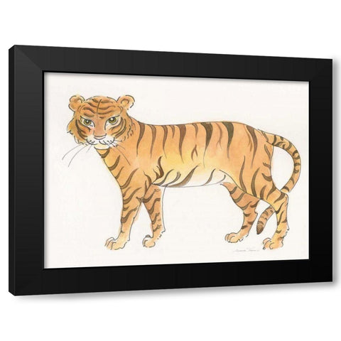 Big Cats III Black Modern Wood Framed Art Print by Thomas, Miranda
