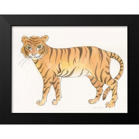 Big Cats III Black Modern Wood Framed Art Print by Thomas, Miranda
