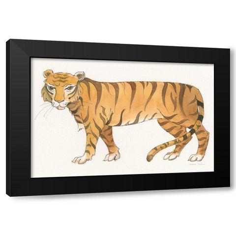 Big Cats IV Black Modern Wood Framed Art Print by Thomas, Miranda