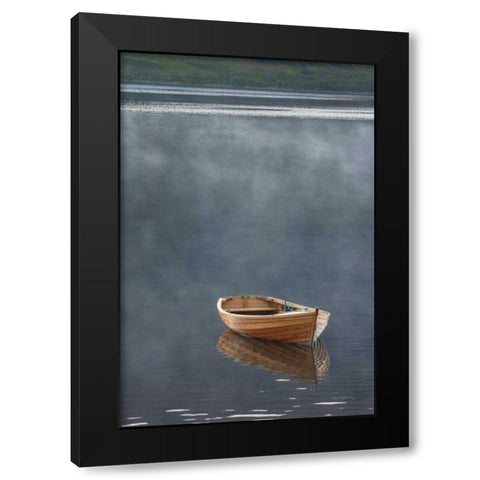 Rowboat in Ross Black Modern Wood Framed Art Print with Double Matting by Majchrowicz, Alan