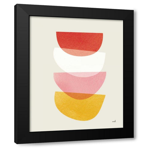 Balance II Warm Black Modern Wood Framed Art Print with Double Matting by Hershey, Moira