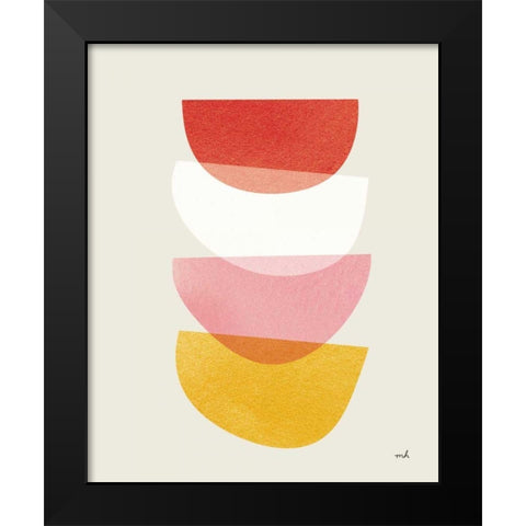 Balance II Warm Black Modern Wood Framed Art Print by Hershey, Moira