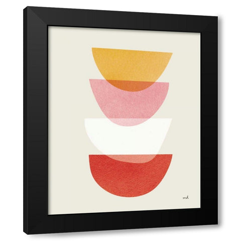 Balance III Warm Black Modern Wood Framed Art Print with Double Matting by Hershey, Moira