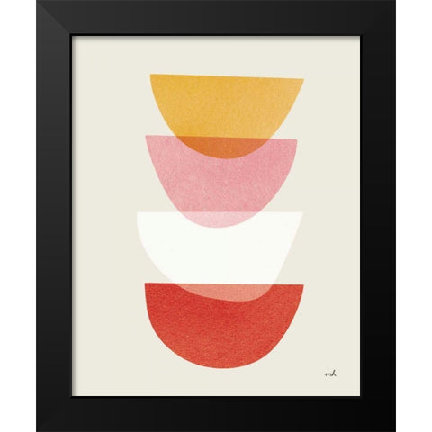 Balance III Warm Black Modern Wood Framed Art Print by Hershey, Moira
