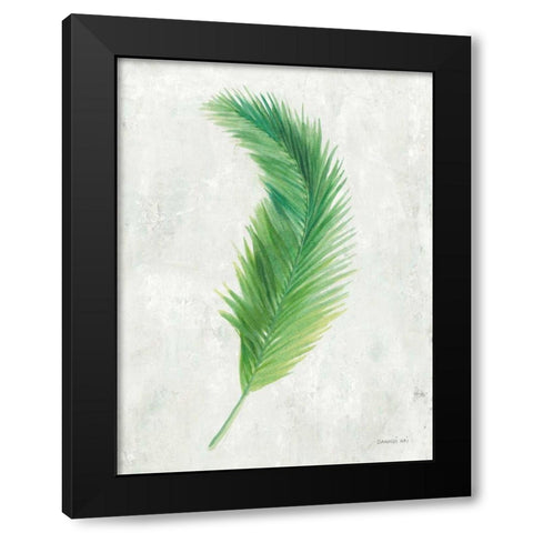 Palms of the Tropics VI Black Modern Wood Framed Art Print with Double Matting by Nai, Danhui