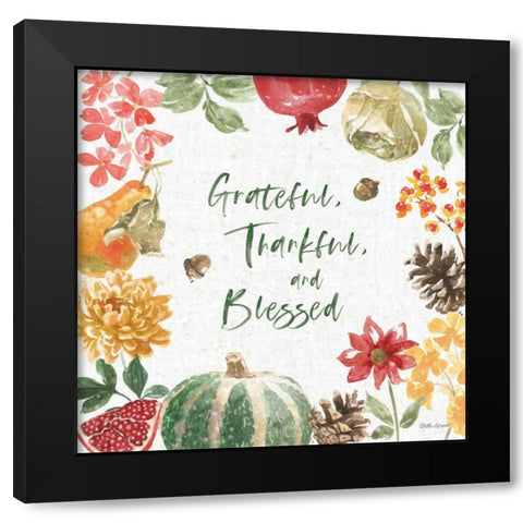 Harvest Bouquet II Black Modern Wood Framed Art Print by Grove, Beth