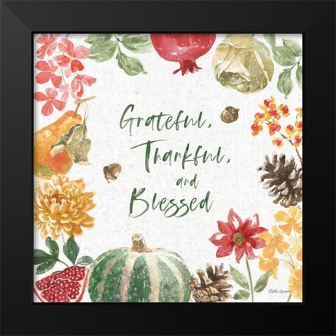 Harvest Bouquet II Black Modern Wood Framed Art Print by Grove, Beth