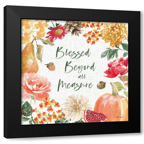 Harvest Bouquet III Black Modern Wood Framed Art Print by Grove, Beth