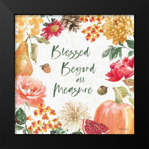 Harvest Bouquet III Black Modern Wood Framed Art Print by Grove, Beth
