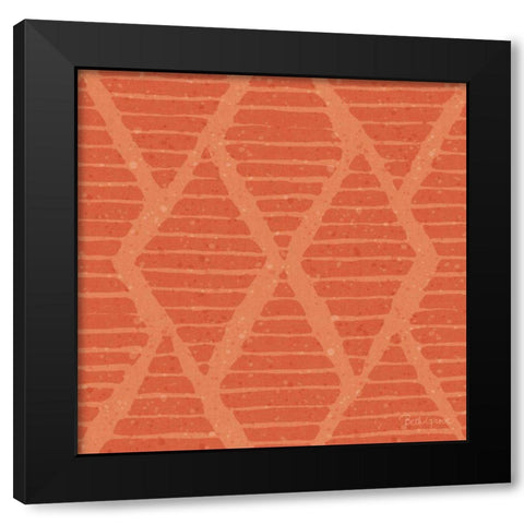 Harvest Bouquet Pattern IIC Black Modern Wood Framed Art Print by Grove, Beth