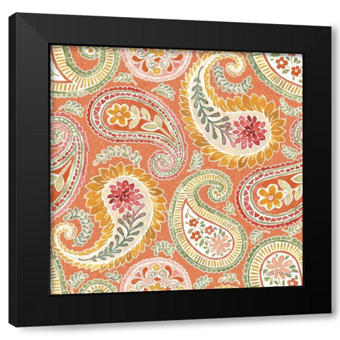 Harvest Bouquet Pattern IIIC Black Modern Wood Framed Art Print by Grove, Beth
