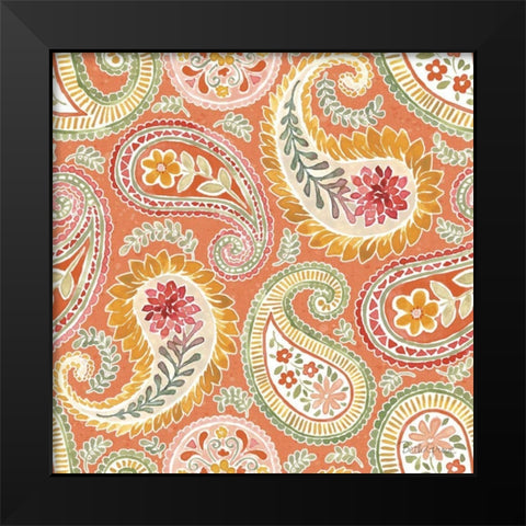 Harvest Bouquet Pattern IIIC Black Modern Wood Framed Art Print by Grove, Beth
