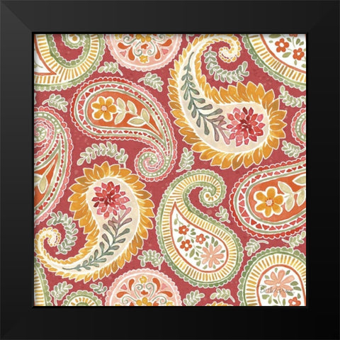Harvest Bouquet Pattern IIID Black Modern Wood Framed Art Print by Grove, Beth