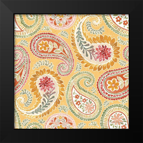 Harvest Bouquet Pattern IIIE Black Modern Wood Framed Art Print by Grove, Beth
