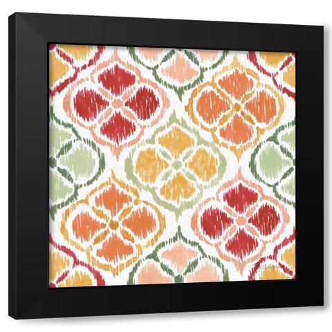 Harvest Bouquet Pattern VA Black Modern Wood Framed Art Print with Double Matting by Grove, Beth