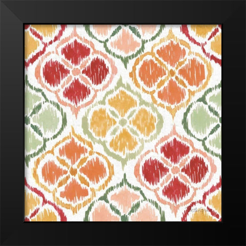 Harvest Bouquet Pattern VA Black Modern Wood Framed Art Print by Grove, Beth