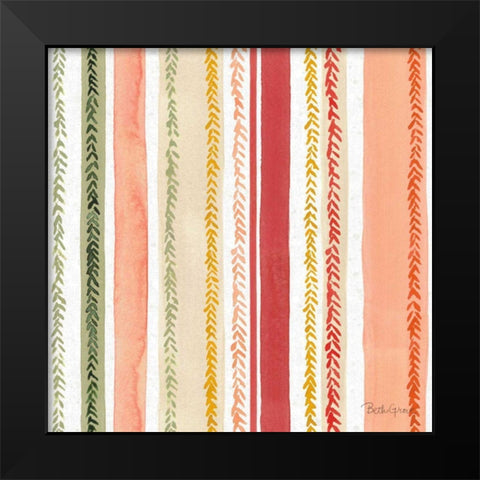 Harvest Bouquet Pattern VI Black Modern Wood Framed Art Print by Grove, Beth