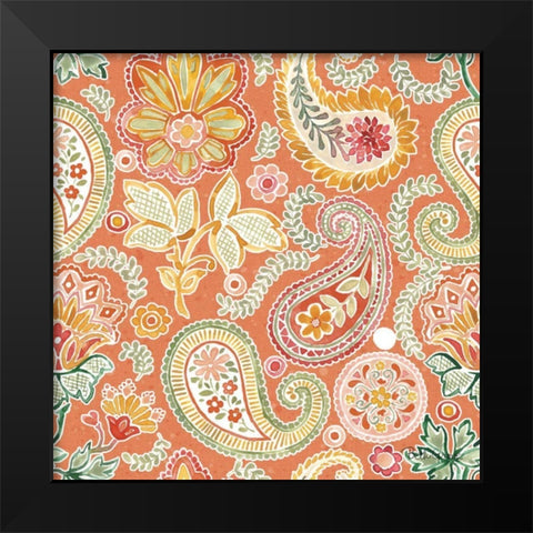 Harvest Bouquet Pattern VIIC Black Modern Wood Framed Art Print by Grove, Beth