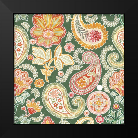 Harvest Bouquet Pattern VIIF Black Modern Wood Framed Art Print by Grove, Beth