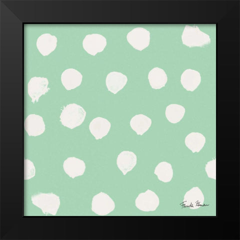 Budding Beauty Pattern IIB Black Modern Wood Framed Art Print by Zaman, Farida