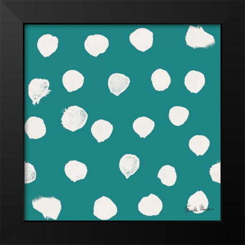 Budding Beauty Pattern IIC Black Modern Wood Framed Art Print by Zaman, Farida