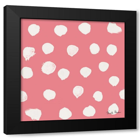 Budding Beauty Pattern IID Black Modern Wood Framed Art Print by Zaman, Farida