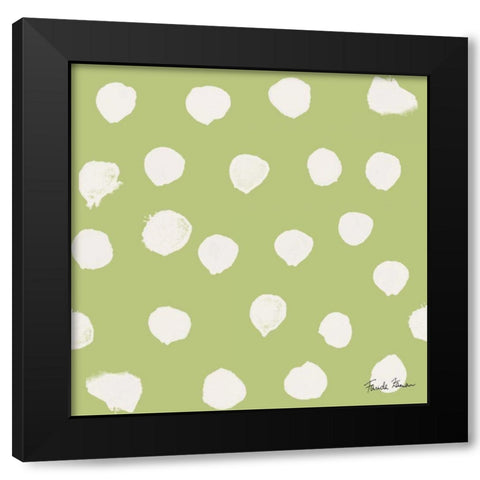 Budding Beauty Pattern IIE Black Modern Wood Framed Art Print with Double Matting by Zaman, Farida