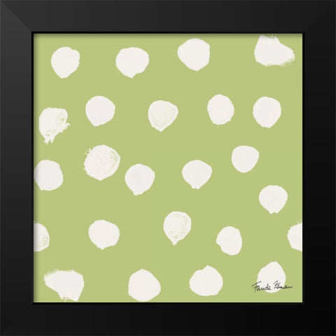 Budding Beauty Pattern IIE Black Modern Wood Framed Art Print by Zaman, Farida