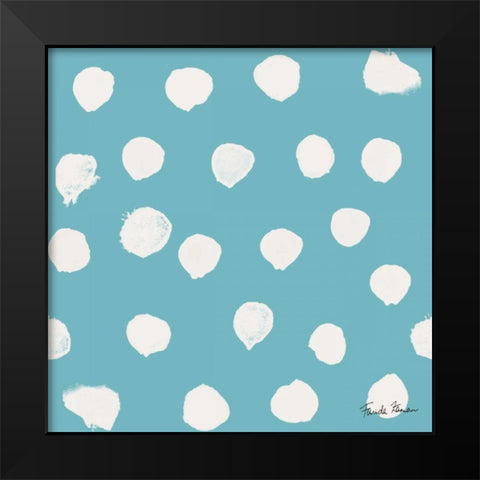 Budding Beauty Pattern IIF Black Modern Wood Framed Art Print by Zaman, Farida