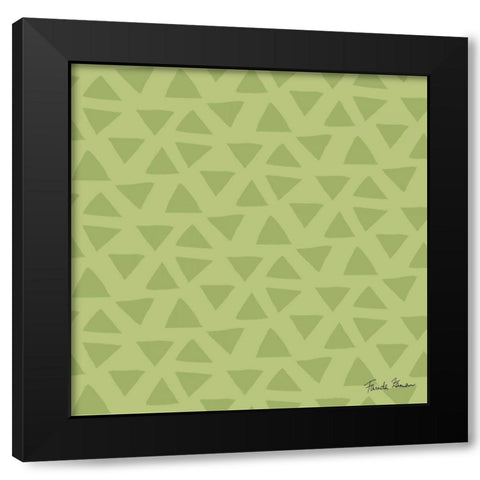 Budding Beauty Pattern VF Black Modern Wood Framed Art Print by Zaman, Farida