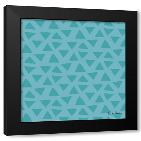 Budding Beauty Pattern VG Black Modern Wood Framed Art Print by Zaman, Farida