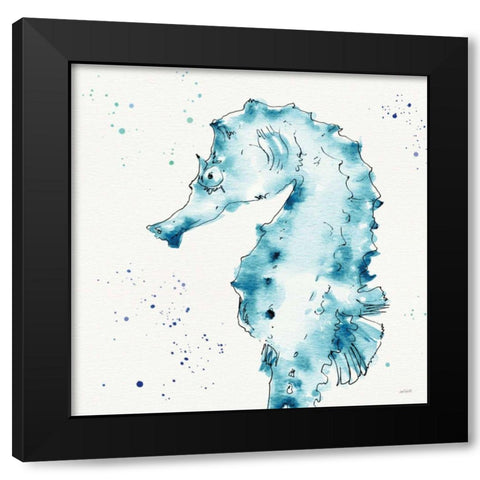 Deep Sea XI Teal Black Modern Wood Framed Art Print by Tavoletti, Anne