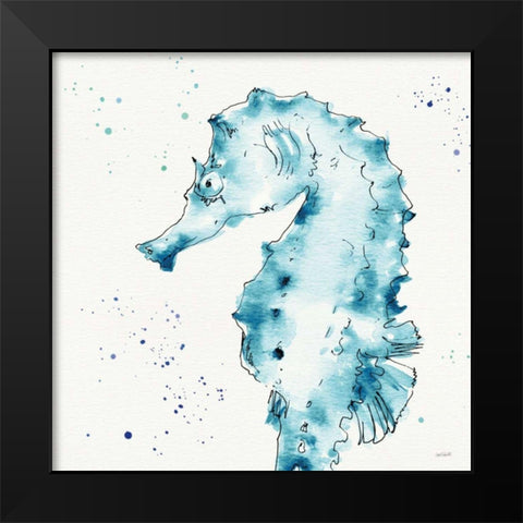 Deep Sea XI Teal Black Modern Wood Framed Art Print by Tavoletti, Anne