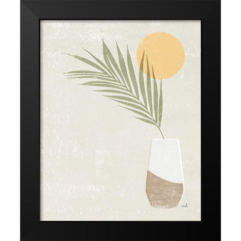 Sun Palm II Black Modern Wood Framed Art Print by Hershey, Moira