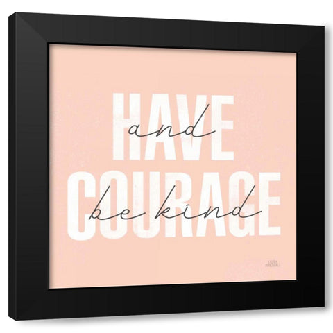 Morning Affirmations I Black Modern Wood Framed Art Print by Marshall, Laura