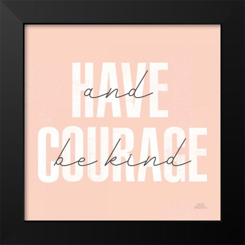 Morning Affirmations I Black Modern Wood Framed Art Print by Marshall, Laura